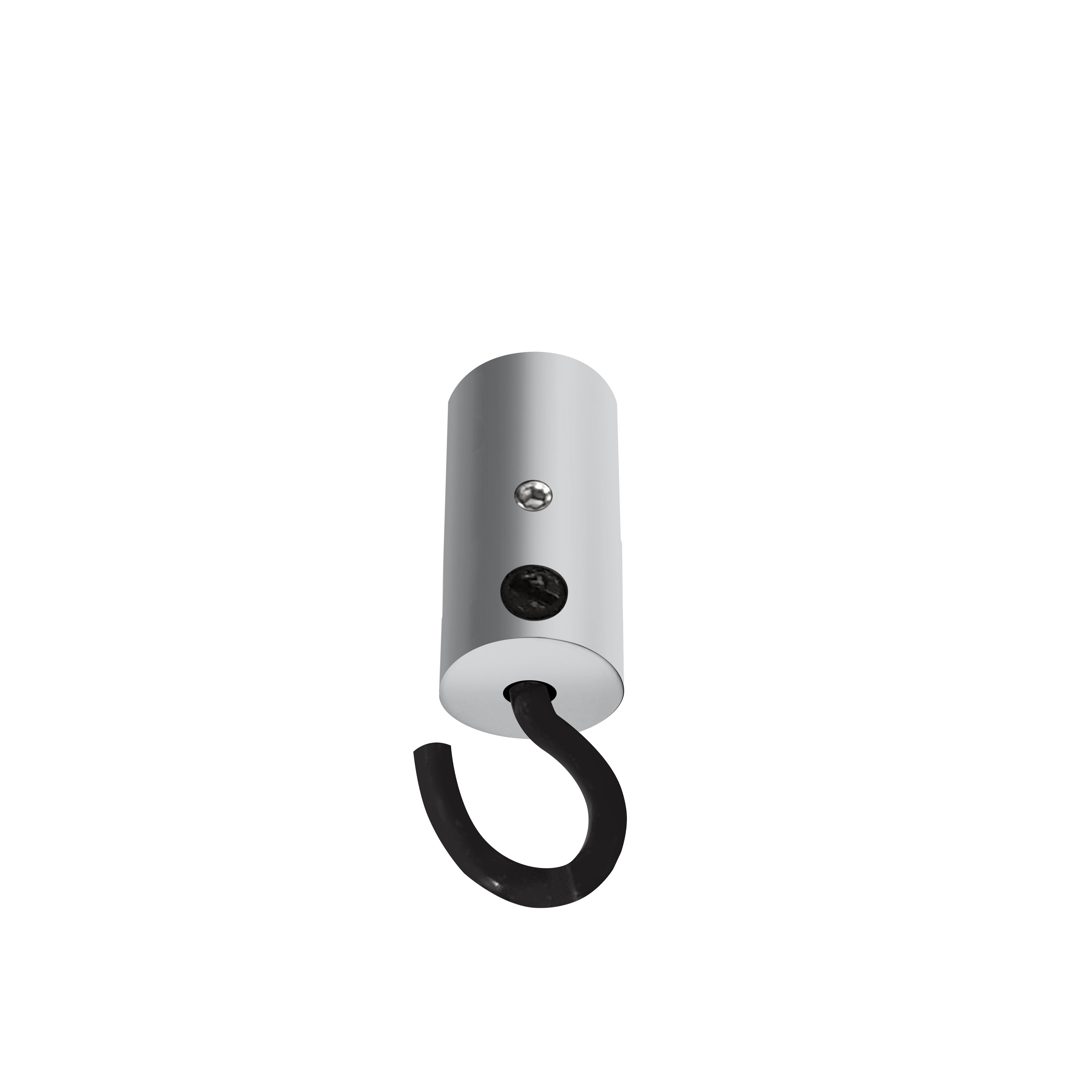 qles DSH0860 Decken-Stick mit Haken, für Merten System-M, Aluminium, edelmatt