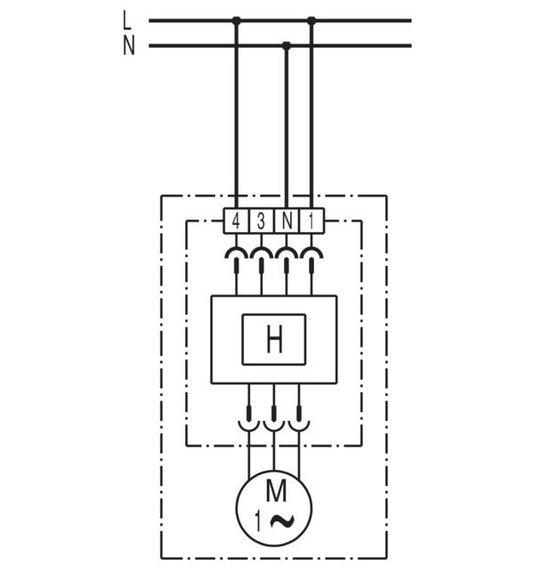 Maico ER 100 H Ventilatoreinsatz, 100 m³/h, mit Feuchtesteuerung und Grundlastschaltung