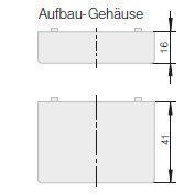 Berker 9115105 Aufbau-Gehäuse hoch Aufputz, Integro Classic, schwarz glänzend