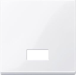 Merten 432825 Wippe mit rechteckigem Symbolfenster, System M, aktivweiß glänzend