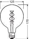 Ledvance 4058075092136 Vintage 1906® LED GLOBE 28, 300 °, 4 W, 820, 300 lm, E27, nicht dimmbar