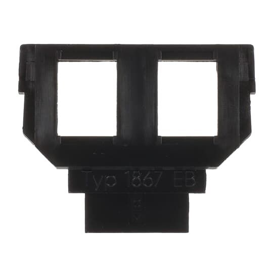 Busch-Jaeger 1867 EB Sockel 2 x 6- und 8-polige Modular-Jack Kat. 3, anthrazit, Datenkommunikationssystem (DKS)