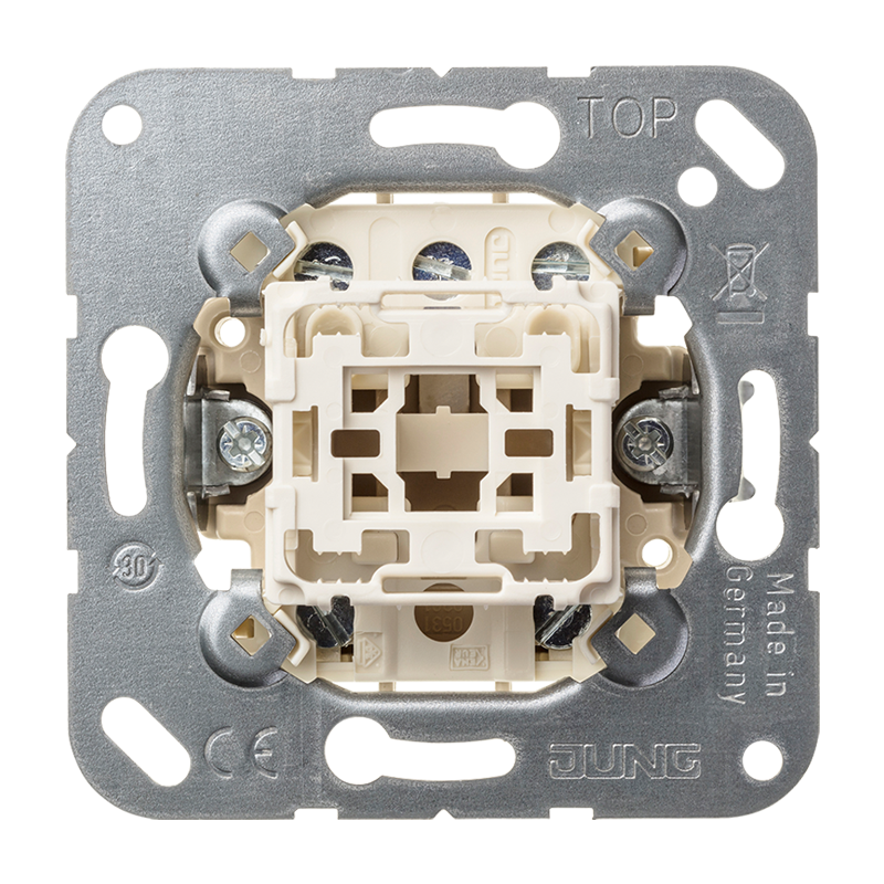Jung 531-41U Multi-Switch 1-fach (Einsatz), Taster mit 2 x 2 Schließern und Nullstellung