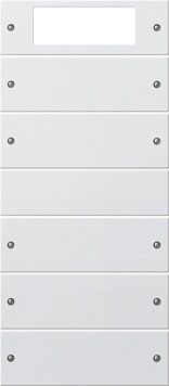 Gira 219527 Wippenset 5-fach Plus (2+3), System 55, reinweiß seidenmatt(lackiert)