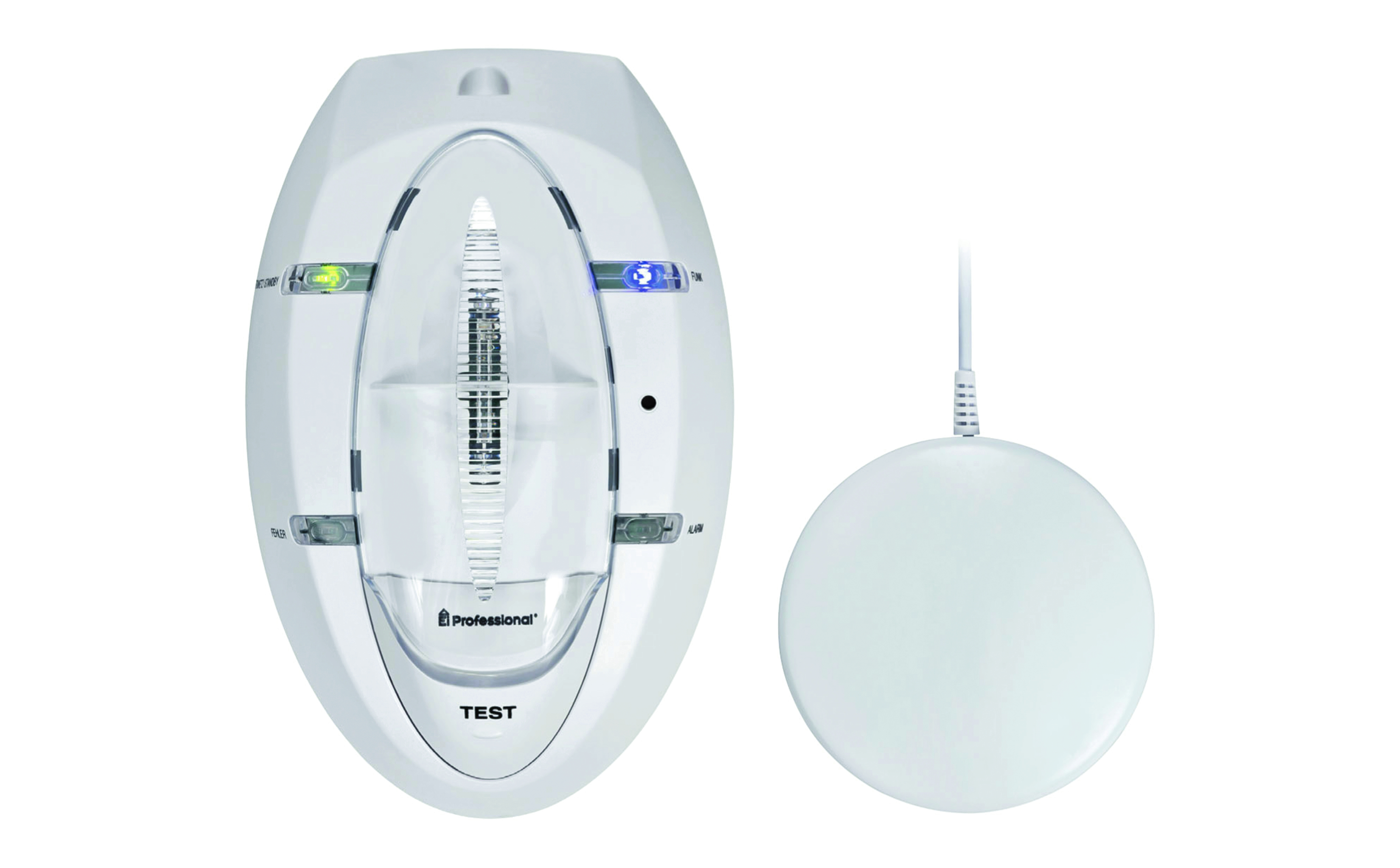 Ei Electronic Ei170RF-D Alarmierungsmodul für Hörgeschädigte mit Stroboskopleuchte + Vibrationskissen