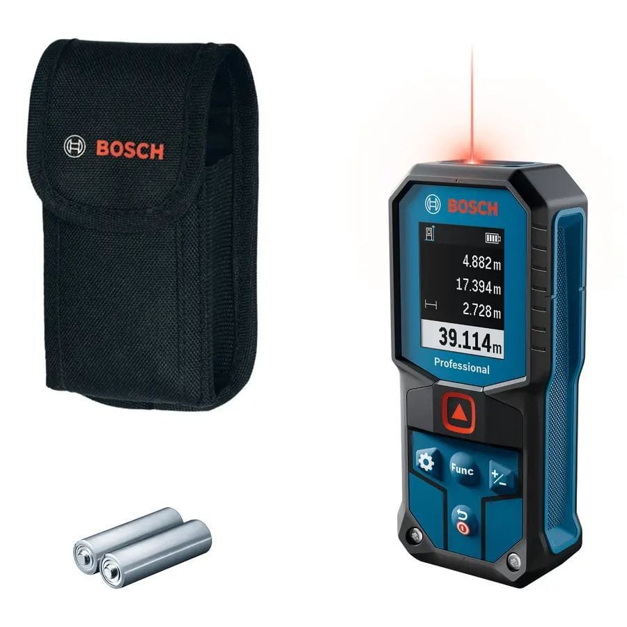 Bosch 0601075000 Laser-Entfernungsmesser Kl.2 GLM 40-31, 40 m, IP65, blau