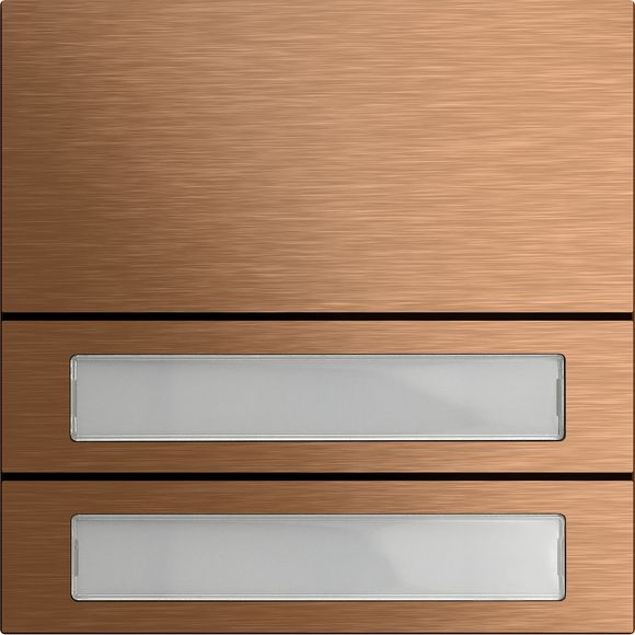 Gira 5532921 Ruftastenmodul 2-fach, System 106, Bronze
