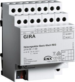 Gira 211400 Heizungsaktor Basic 6 fach