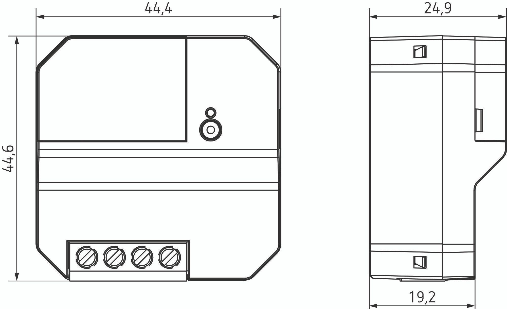 Theben 8140150 RAMSES 814 BLE UP Digital-Uhrenthermostat für UP-Montage, Wochenprogramm, App-Bedienung