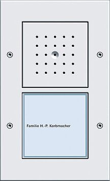 Gira 126066 Türstation 1-fach Unterputz, Gira TX_44, (WG UP), reinweiß