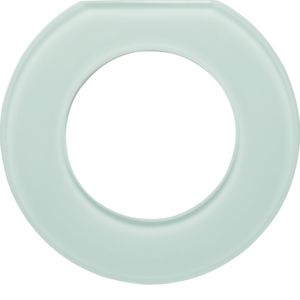 Berker 109219 Glasendrahmen 1-fach, Serie Glas, polarweiß glänzend