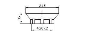 Houben 100125 Schraubring für Fassung E14