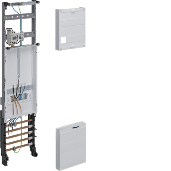 Hager ZH33Q7NT Komplettfeld, universZ, 1050 × 250 mm, 3-Punkt, 1 Zählerplatz, 10 mm², mit Trennfunktion, verdrahtet