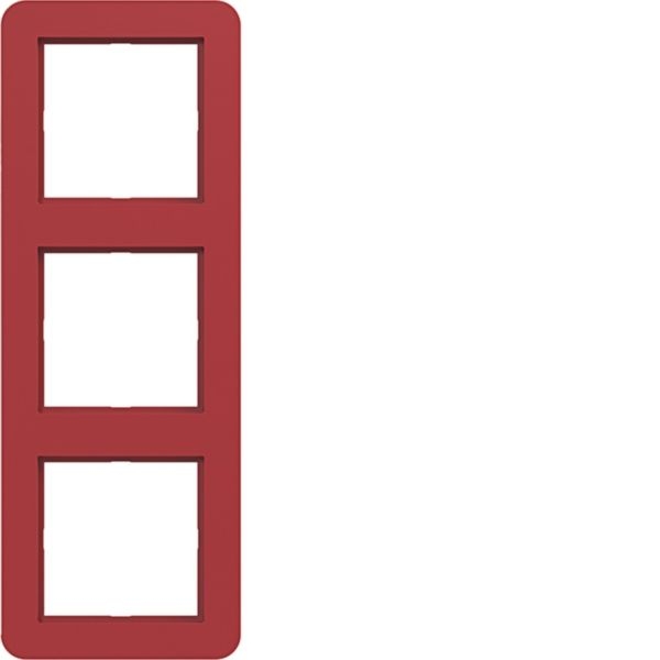 Hager WAD7300RG Rahmen 3-fach, C.1, rot glänzend