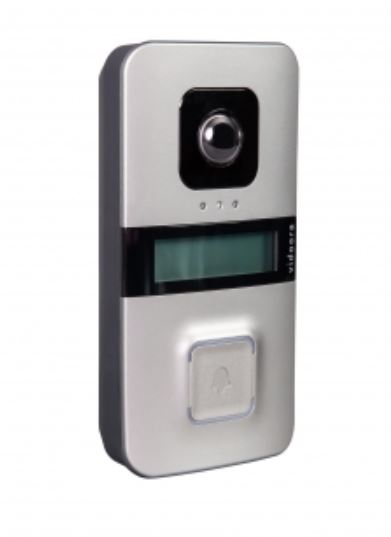 Grothe 75404 vidoora VD 720-L - LAN Türstation silber: Front silber, Korpus anthrazit, 156 x 80 x 35 mm
