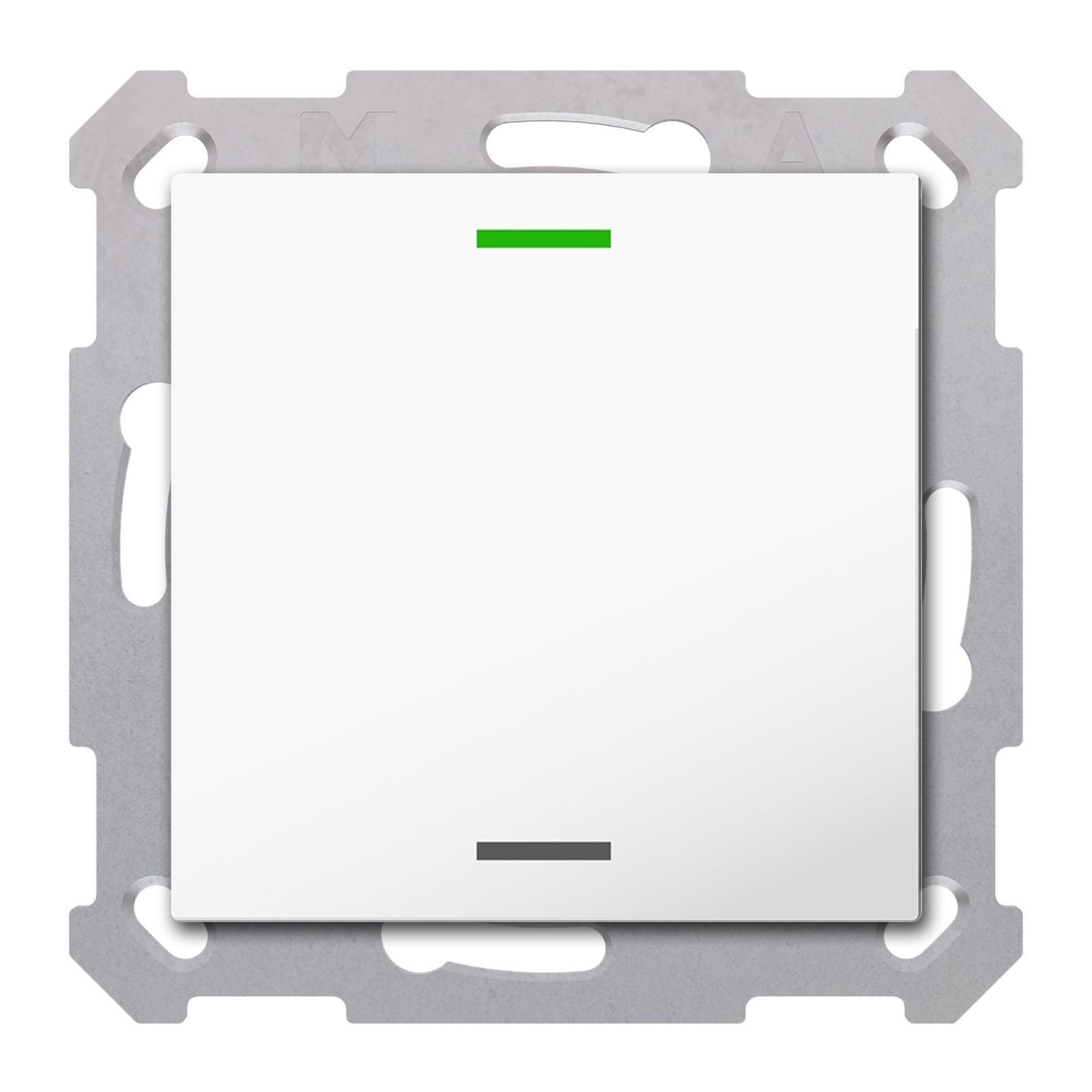 MDT RF-TAL55T102.01S KNX RF+ Taster Light 55 1-fach, Secure, RGBW, TS, Reinweiß glänzend, Neutral