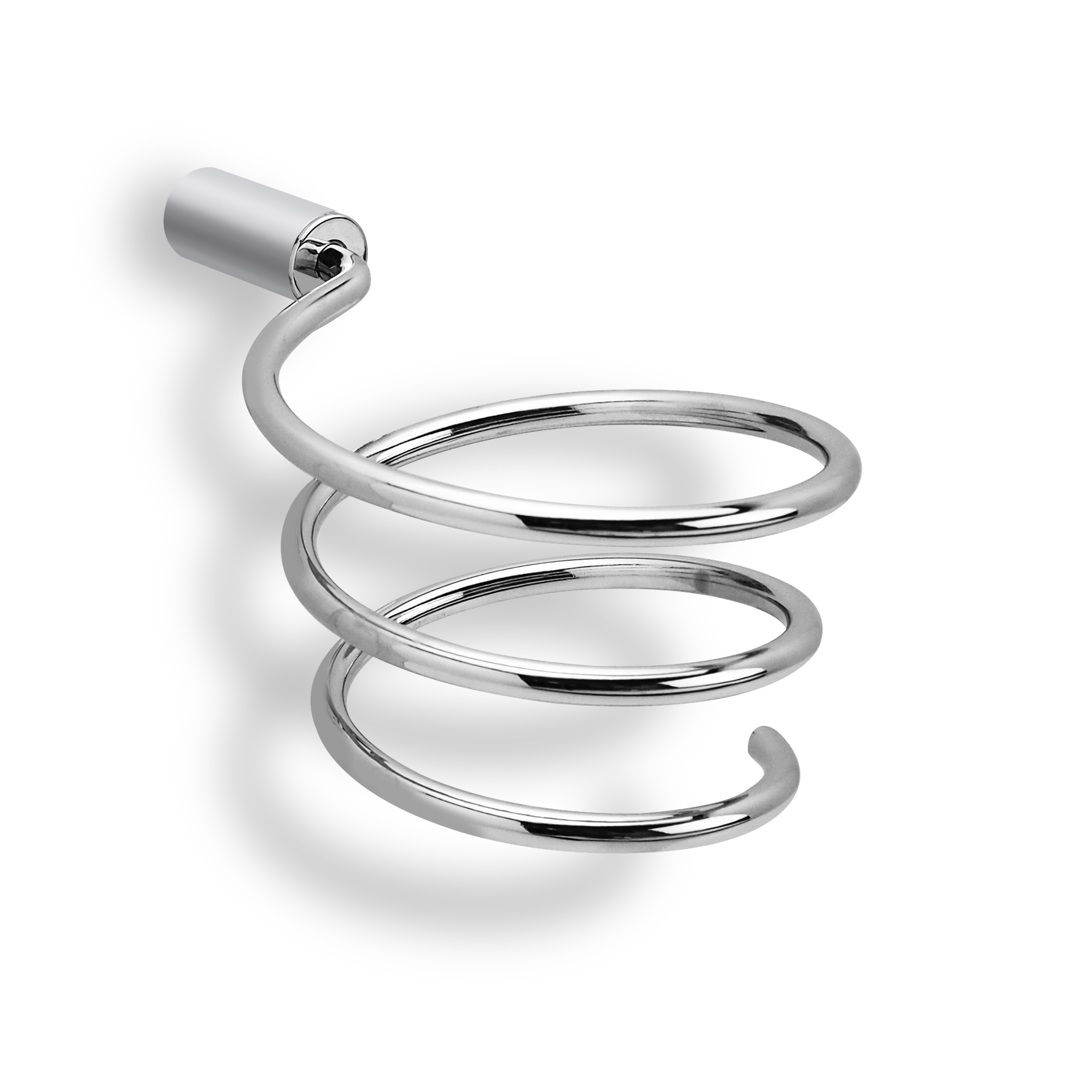 qles FBGD0860 Föhnhalter-Spirale Direktanschluss, für Merten System-M, Aluminium, edelmatt
