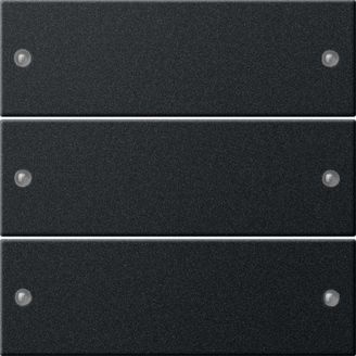 Gira 2183005 Wippenset 3-fach System 55 Schwarz matt lackiert