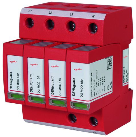 Dehn 952408 Überspannungsableiter Typ 2 DEHNguard M 4-polig für TN-S-Systeme