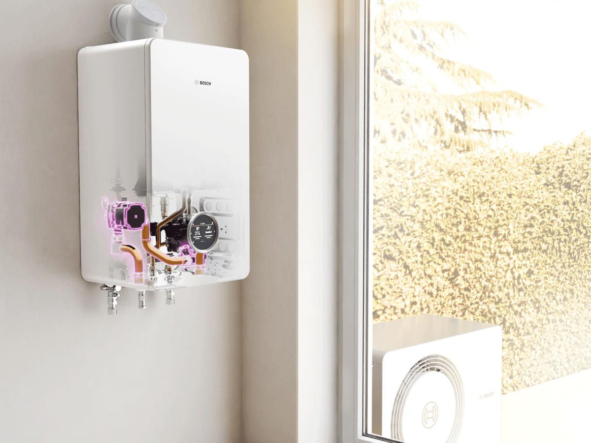 Bosch Thermotechnik CSH5800iG 15 P 23 Hybridheizung, 16,7kW, wandhängend, mit Touch-Bedienfeld
