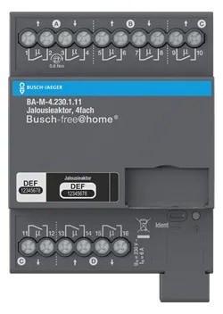 Busch-Jaeger BA-M-4.230.1.11 Jalousieaktor, 4fach 230 V, REG