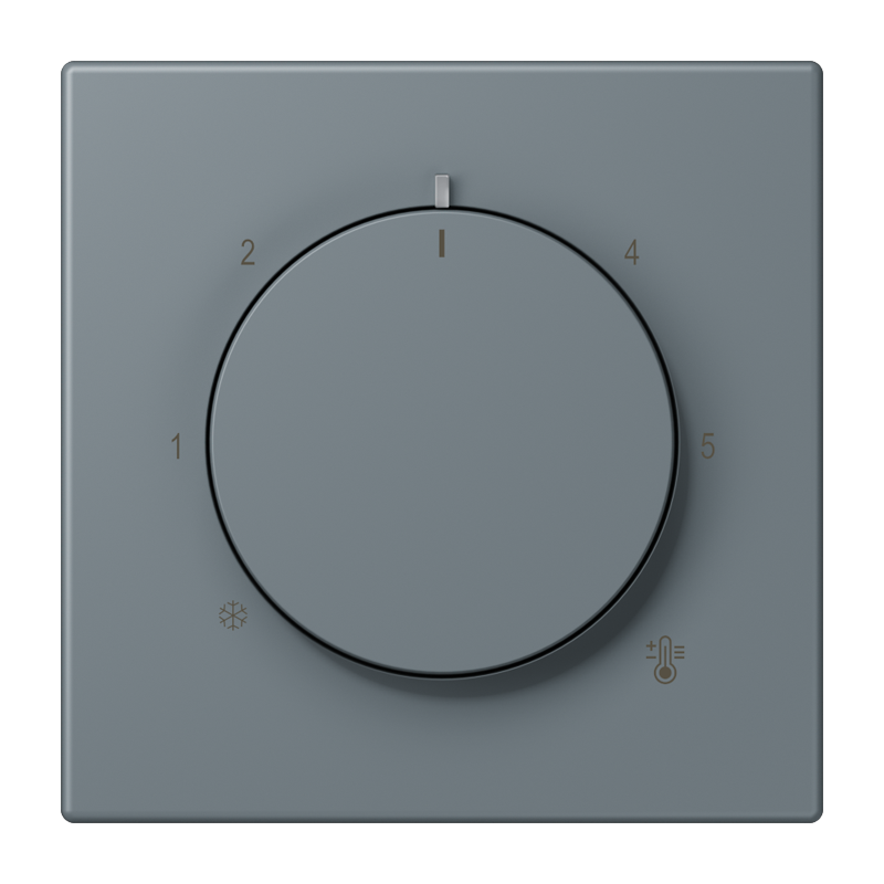 Jung LC1749BF251 Abdeckung für Thermostat, Les Couleurs® 4320H, gris 59