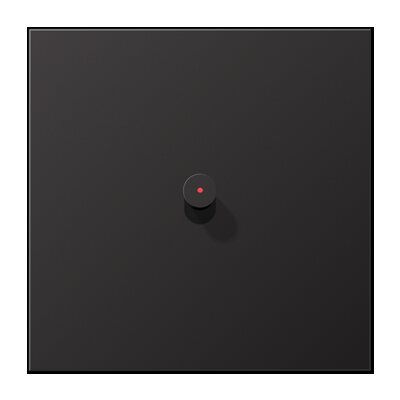 Jung AL12-0KODK01 Abdeckung mit Kipphebel "Kegel", mit Lichtleiter, 1 Kipphebel, Serie LS 1912, dark (lackiertes Aluminium)