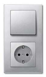 Merten 486260 Rahmen 2-fach, M-PLAN, aluminium