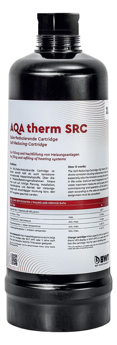 BWT 125639421 Salz-Reduzierungs-Kartusche AQA therm SRC Large, Kapazität ca.300 l bei 420myS/cm