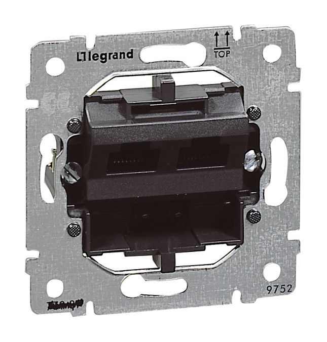 Legrand 775830 UTP-Datendose RJ45, 2-fach, KAT6