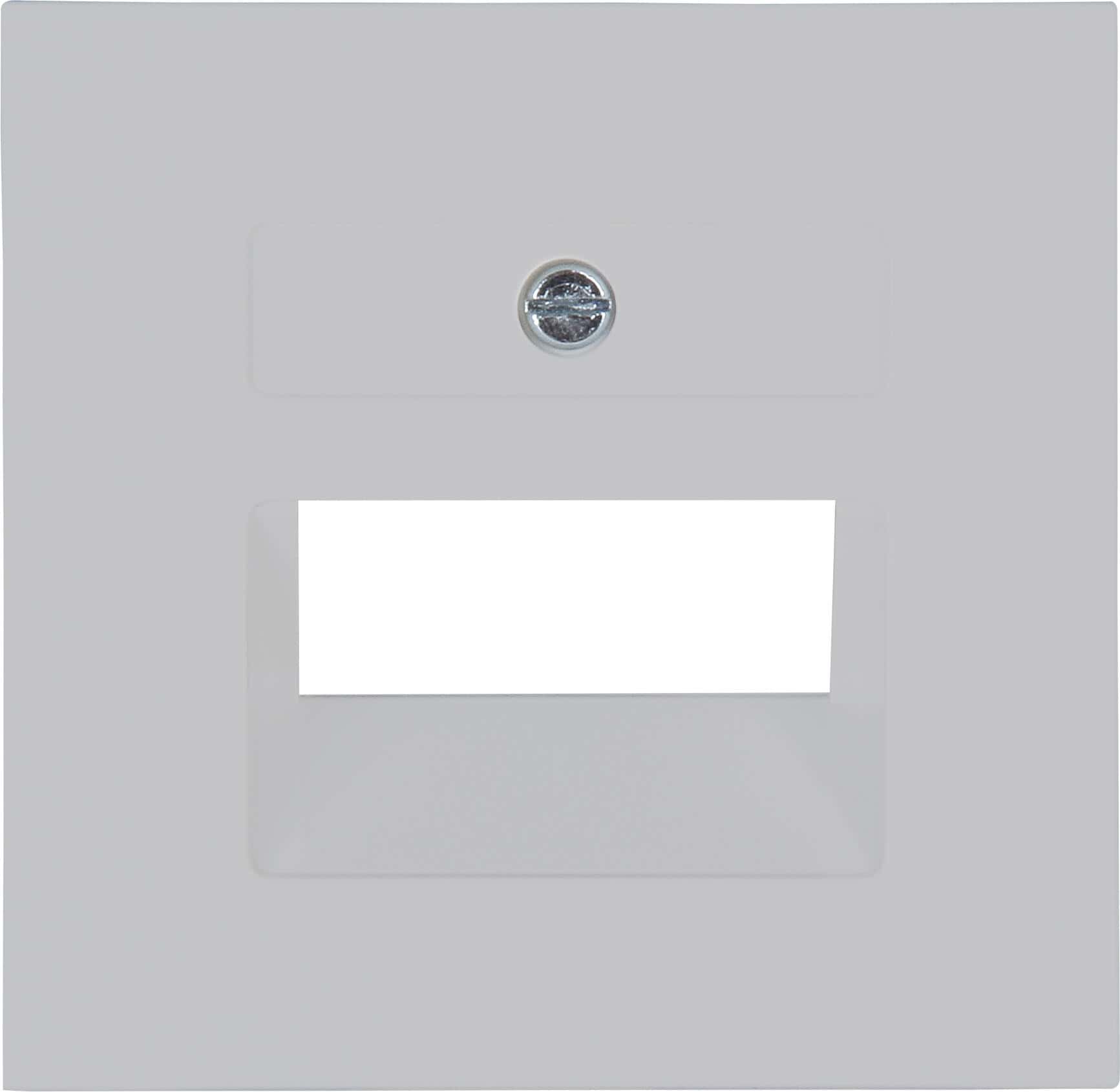 Kopp 371734005 HK07 - UAE Abdeckung, Schrägauslass, 1-2 Anschlüsse, Farbe: grau matt