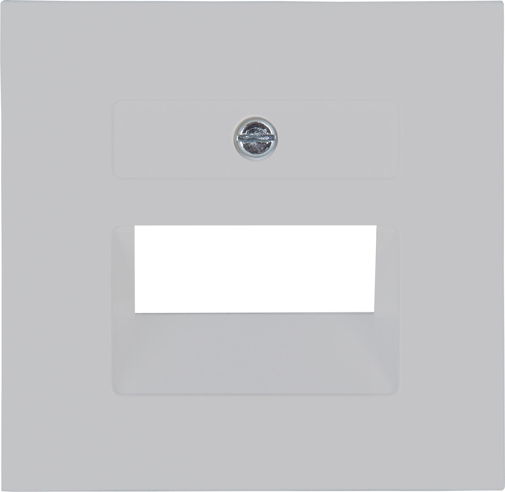 Kopp 371734005 HK07 - UAE Abdeckung, Schrägauslass, 1-2 Anschlüsse, Farbe: grau matt