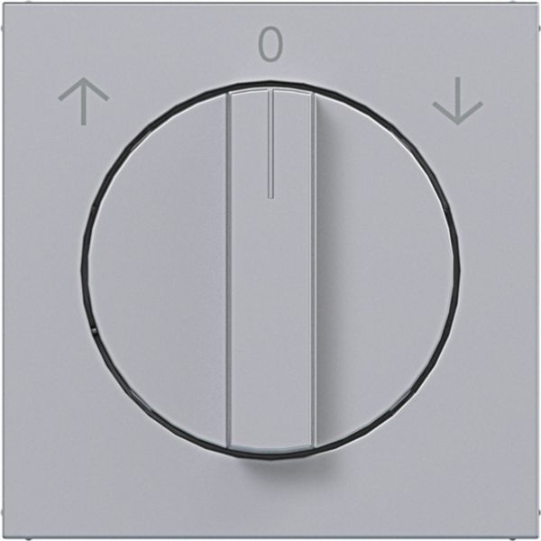 Hager WAF1317TA Zentralstück mit Drehknopf für Jalousie-Drehschalter, A.x/C.x, titan matt