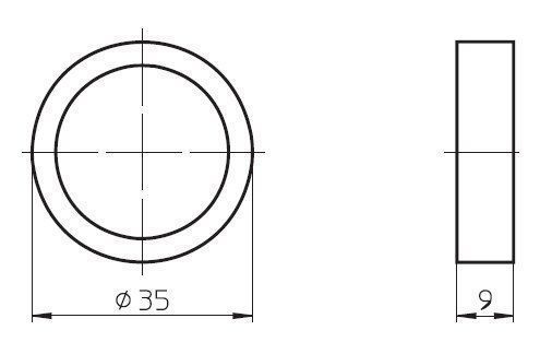Houben 106817 Silikondichtung für Illuminationsfassung E27, Erhöhung der Schutzart auf IP44