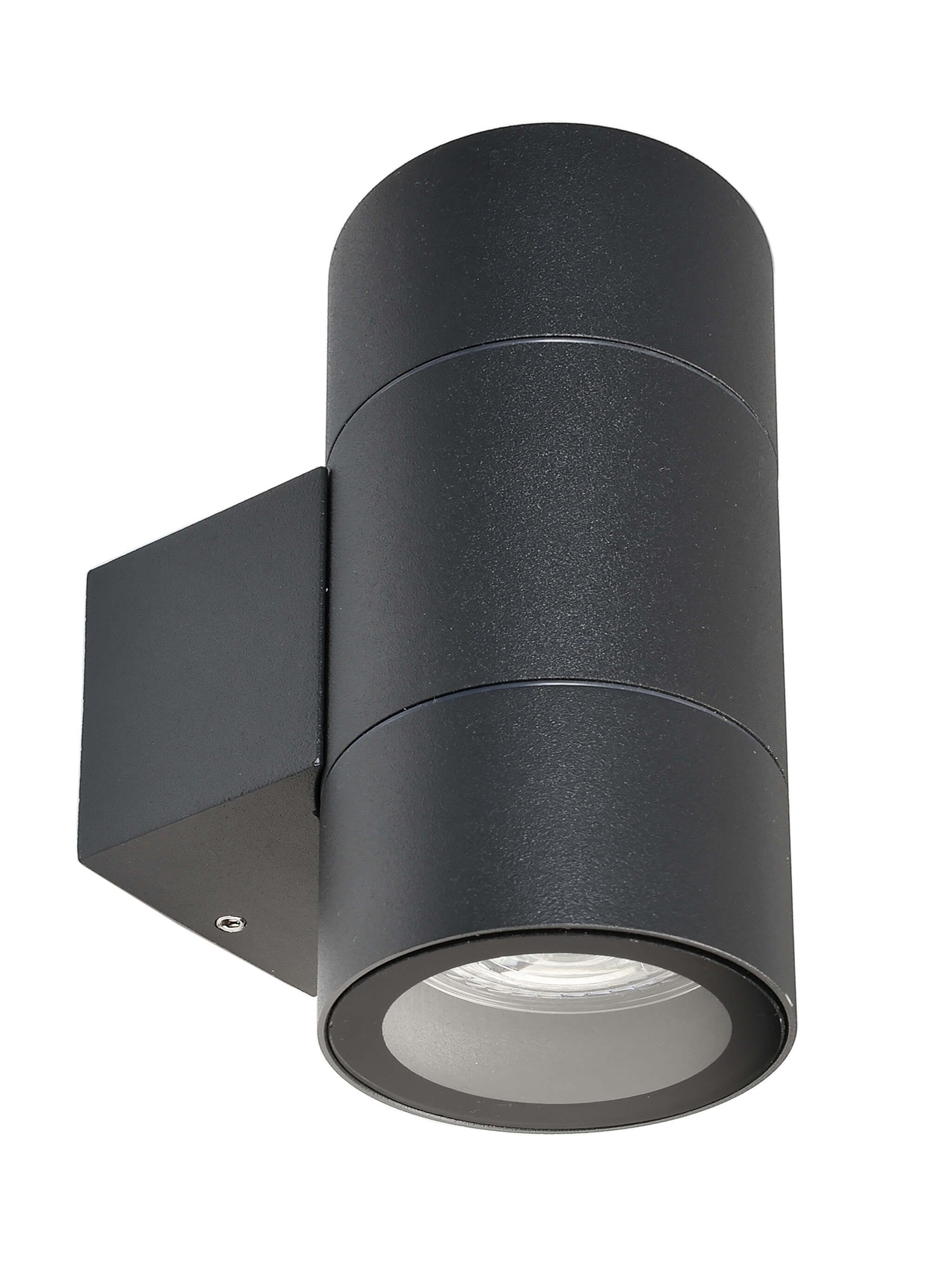 Deko-Light 731131 Wandaufbauleuchte, Achernar Up and Down, 220-240V AC/50-60Hz, GU10, 2x max. 35 W, schwarzgrau