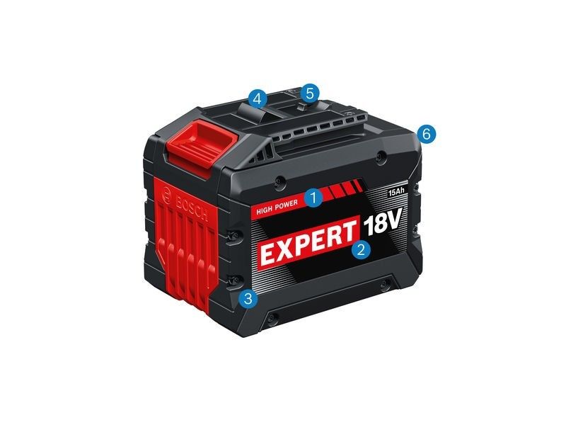 Bosch 1600A0373Z Akku-Starter-Set EXPERT, 2x Akku EXBA 18V-150  und Lagegerät EXAL 18V-160