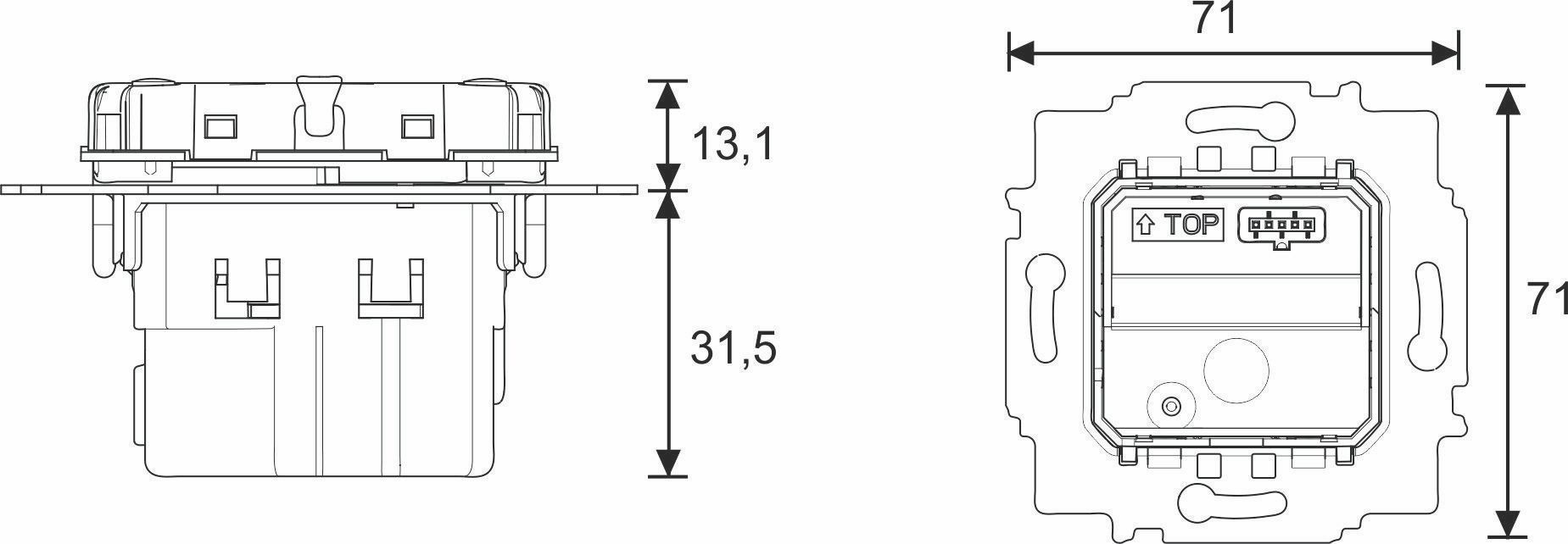 Busch-Jaeger 6215/1.1-83 Bewegungsmelder mit Schaltaktor