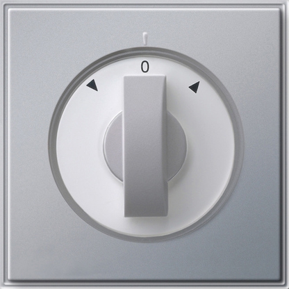 Gira 066665 Abdeckung Knebel Zeitschalter und Jalousie, Gira TX_44, (WG UP) Farbe alu