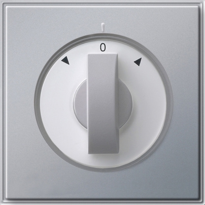 Gira 066665 Abdeckung Knebel Zeitschalter und Jalousie, Gira TX_44, (WG UP) Farbe alu