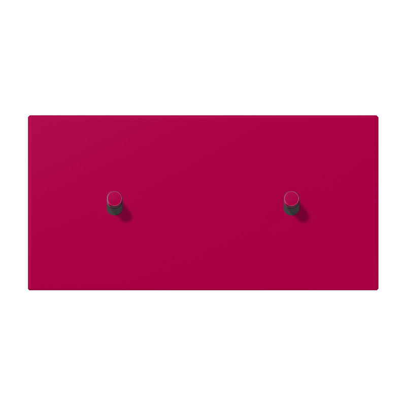 Jung LC12-200R0230 Abdeckung mit Kipphebel "Zylinder", 2 x 1 Kipphebel, waagerecht, rouge rubia