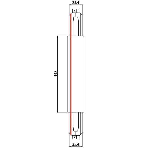 Brumberg 87124080 Mitteleinspeisung zu 3-Phasen-Stromschiene ONETRACK DALI/schaltbar, 87161-87163, schwarz