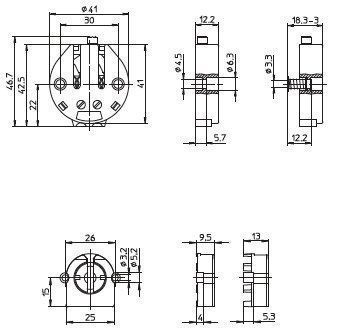 Houben 101674 G13-Einbaufassung