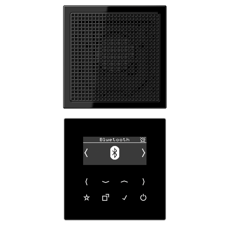 Jung DABLS1BTSW Smart Radio DAB+ Bluetooth®, Set Mono, Serie LS, schwarz