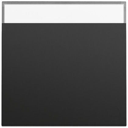 Gira 367374 Wippe mit Symbol und Beschriftungsfeld Klingel, System 70, schwarz matt (lackiert)