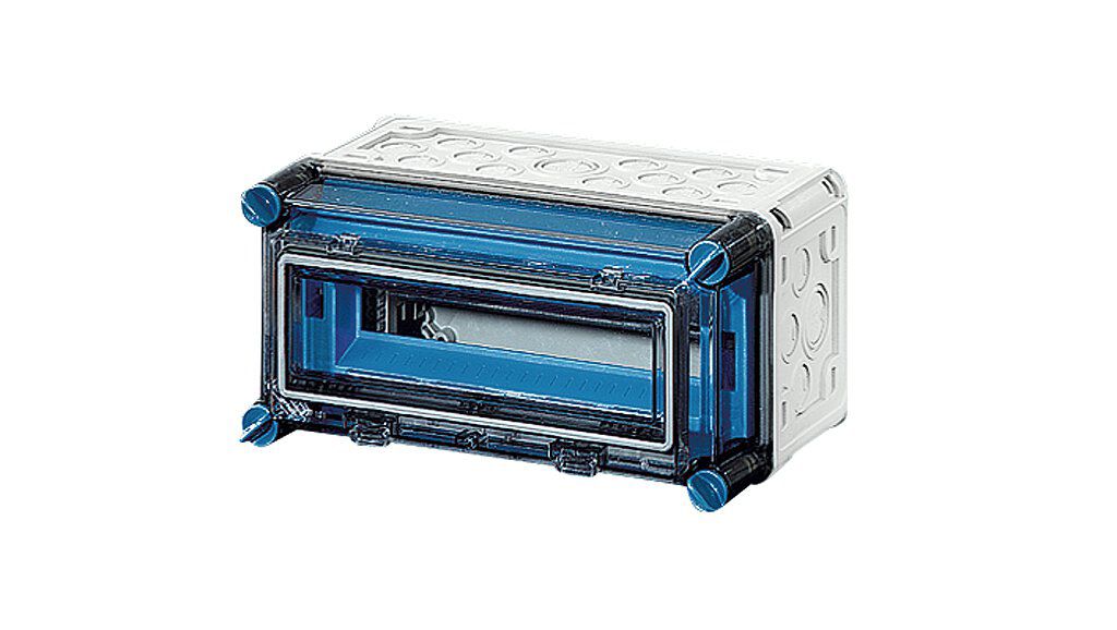 Hensel Mi 1111 Automatengehäuse IP 65 12TE, mit Klappdeckel