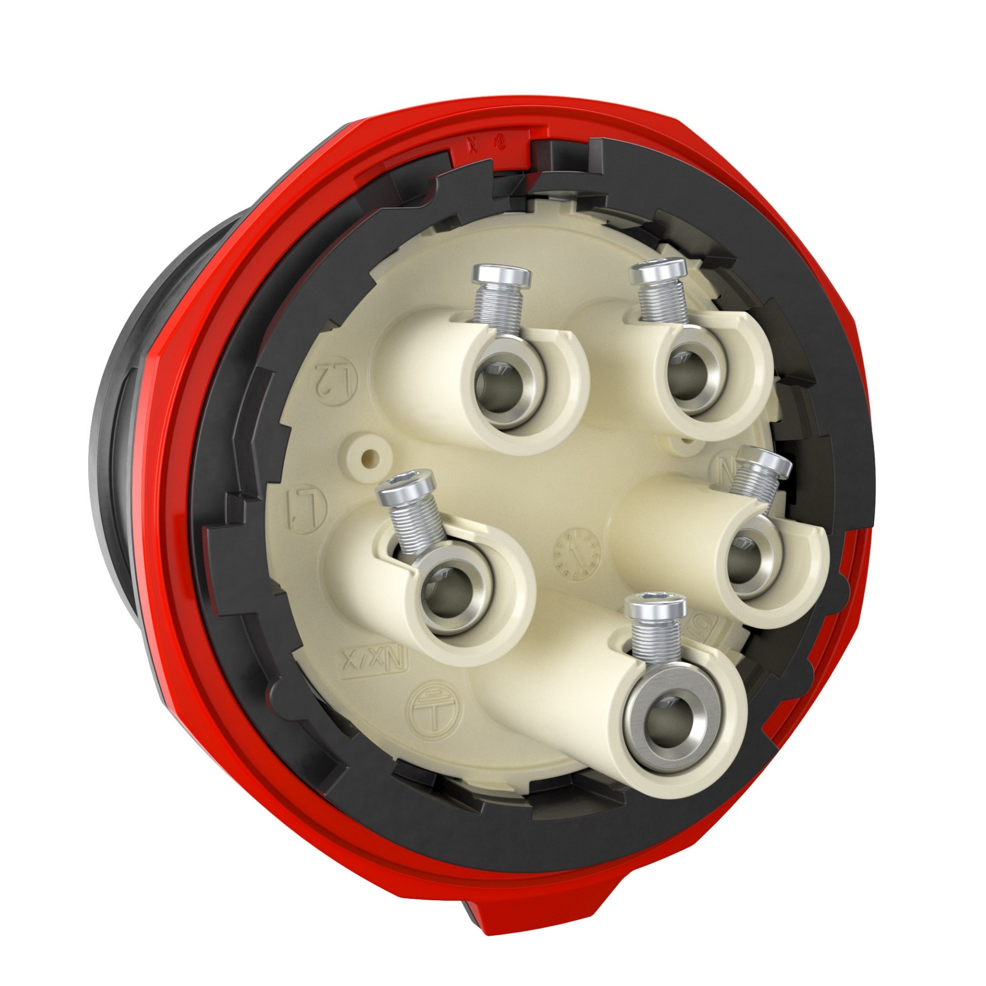 Walther Electric FW710506SK CEE NEO Wandgerätestecker schräg, 16A, 5P, 6h, IP54, mit Schraubtechnik