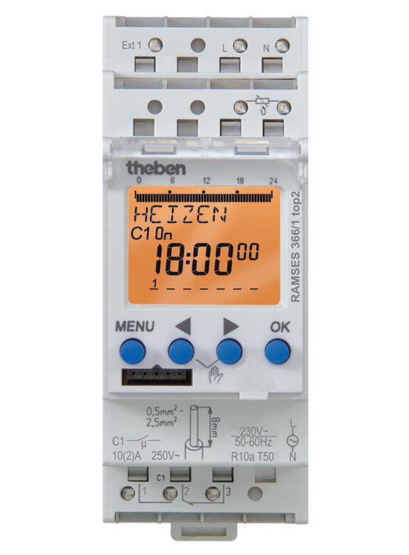 Theben Ramses 366/1 top2 Uhrenthermostat digital 230V