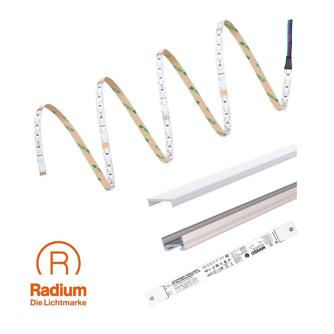 Radium E24-RSTA2175-D LED-Strip-Set 500 S RGB/24V, dimmbar, 5Meter