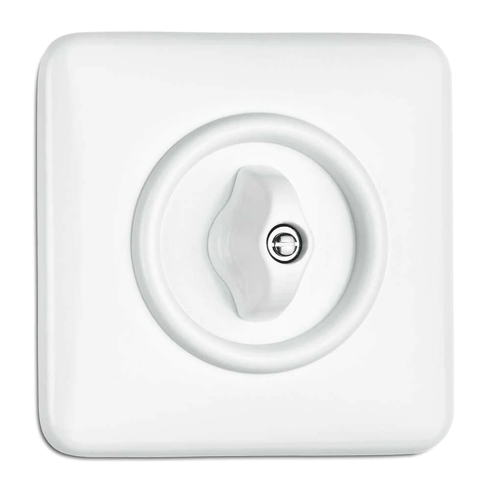THPG 186885 Drehschalter Serie Duroplast, weiß