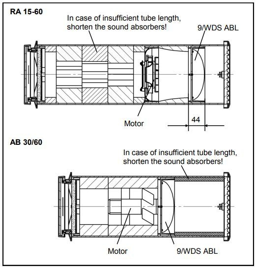 Lunos 039970 Winddrucksicherung 9/WDS-ABL, Rückschlagklappe für Ablüfter RA15-60 und AB30/60, Einbau in 160er Rundkanal